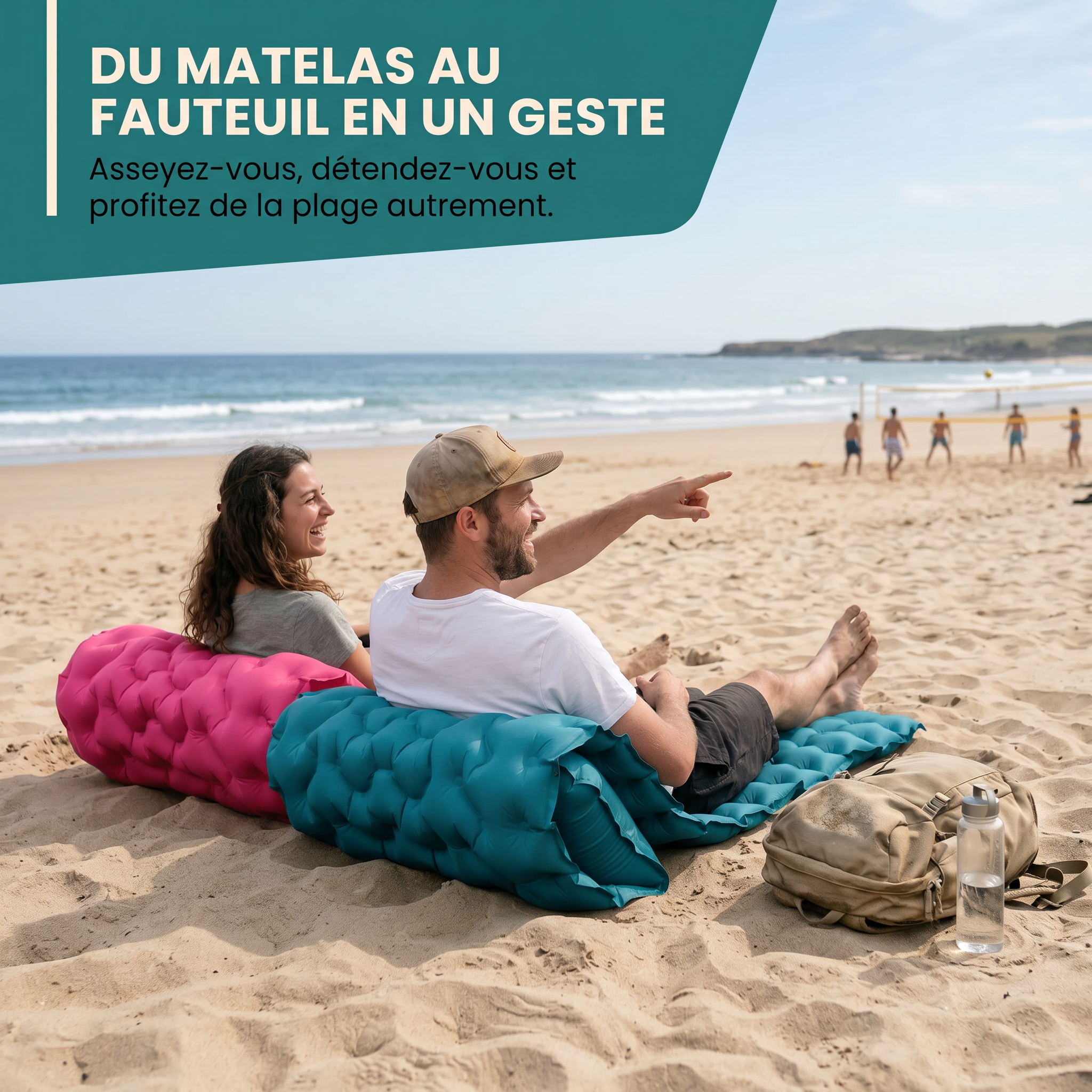 Lagonia™ Le matelas qui tient dans ta poche et se gonfle en 30 secondes