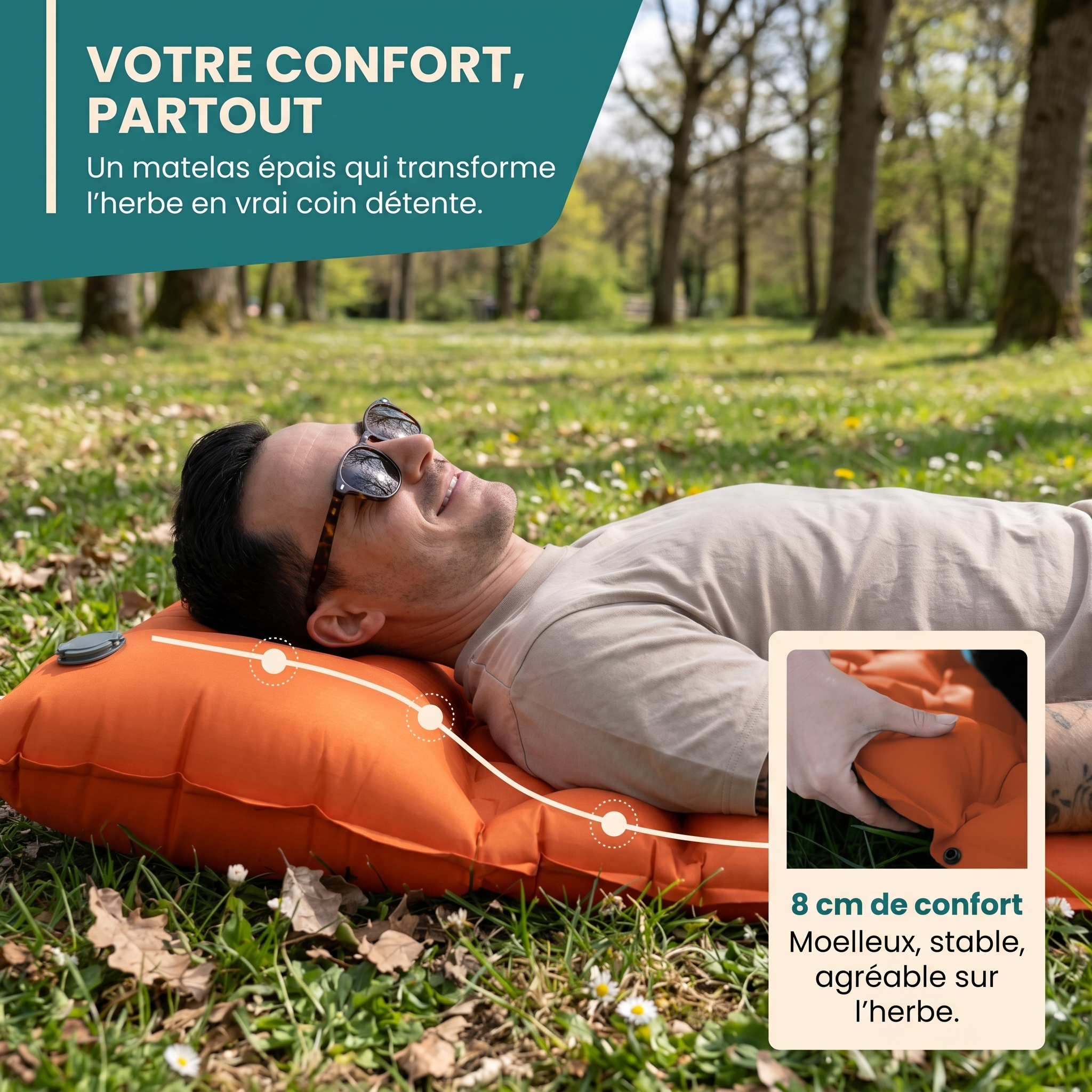 Lagonia™ Le matelas qui tient dans ta poche et se gonfle en 30 secondes